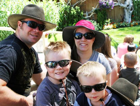 The Hoffmeister Family at the Hogle Zoo in Salt Lake City, Utah 2012.