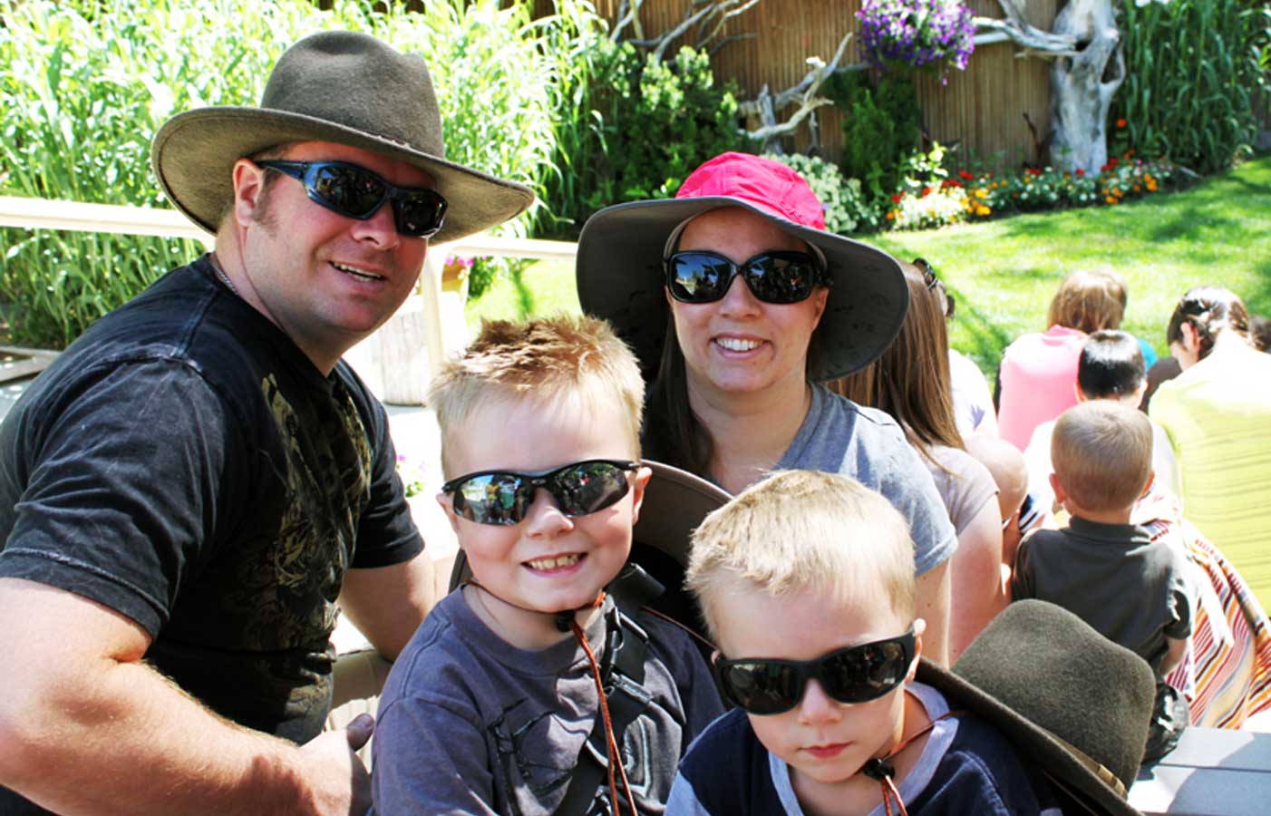 The Hoffmeister Family at the Hogle Zoo in Salt Lake City, Utah 2012.